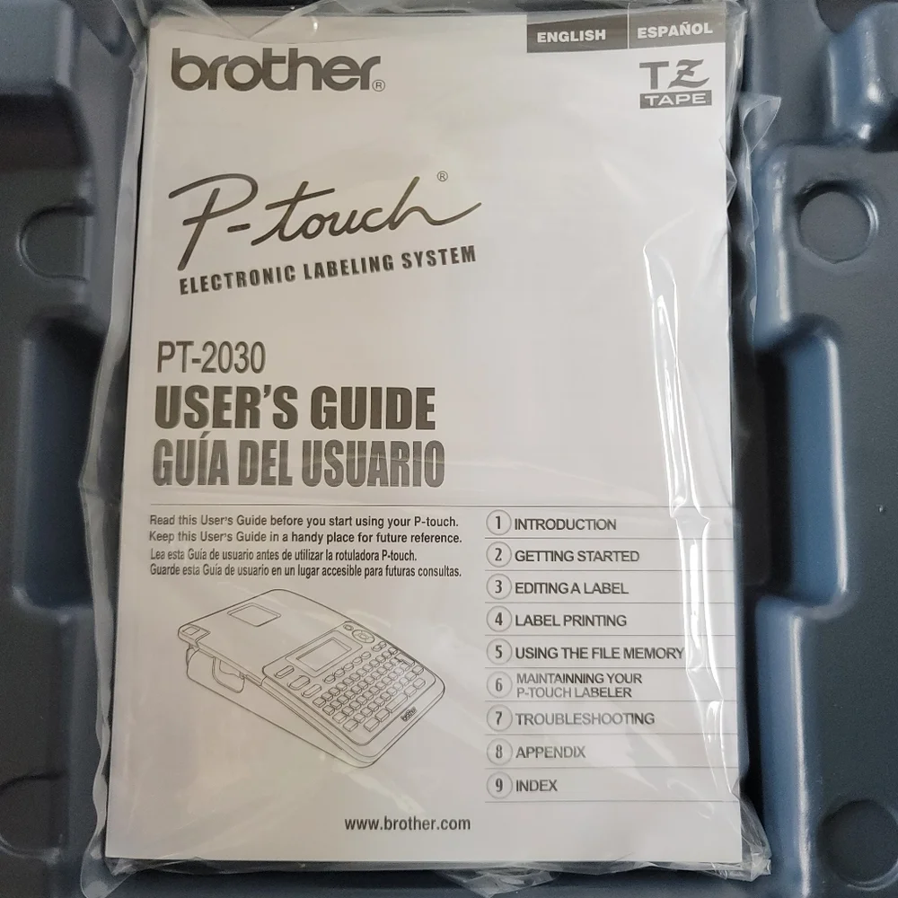 NEW! Brother P-Touch PT-2030VP Deluxe Desktop Label Maker & Carrying Case